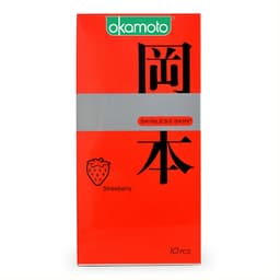Bao cao su Okamoto Strawberry hương Dâu, Nhật Bản,Siêu mỏng tăng khoái cảm cực mạnh 3
