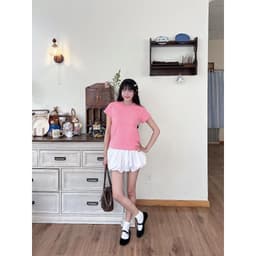 Áo Thun Baby Tee Trơn VEQISTU, Áo Thun Trơn Nữ Local Brand 100% Cotton Premium Đã Xử Lý Co Rút 2