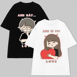 Áo thun Unisex Nam Nữ in hình ANH ƠI - ANH ĐÂY, chất cotton 100% - BOONE - BNE00143 4