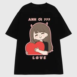 Áo thun Unisex Nam Nữ in hình ANH ƠI - ANH ĐÂY, chất cotton 100% - BOONE - BNE00143 6