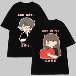 Áo thun Unisex Nam Nữ in hình ANH ƠI - ANH ĐÂY, chất cotton 100% - BOONE - BNE00143 7
