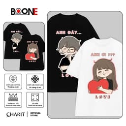 Áo thun Unisex Nam Nữ in hình ANH ƠI - ANH ĐÂY, chất cotton 100% - BOONE - BNE00143 1