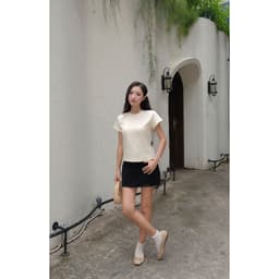 Áo Thun Baby Tee Trơn VEQISTU, Áo Thun Trơn Nữ Local Brand 100% Cotton Premium Đã Xử Lý Co Rút 7