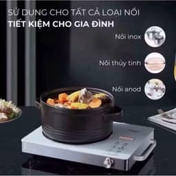 BẾP HỒNG NGOẠI CAO CẤP TATAMI (PREMIUM) CẢM ỨNG ĐA CHỨNG NĂNG CÔNG SUẤT 3500W MẶT KÍNH CƯỜNG LỰC (bảo hành 6 tháng) 6