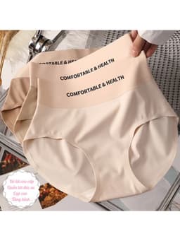combo 10 Quần Lót Nữ Đúc Su Cạp Cao 9 cm Tàng Hình Chữ COMFORTABLE Thể Thao,quần chíp cạp cao 3