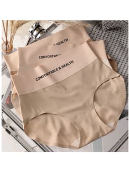 combo 10 Quần Lót Nữ Đúc Su Cạp Cao 9 cm Tàng Hình Chữ COMFORTABLE Thể Thao,quần chíp cạp cao 2