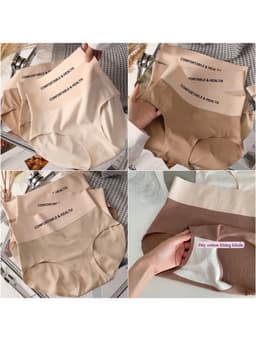 combo 10 Quần Lót Nữ Đúc Su Cạp Cao 9 cm Tàng Hình Chữ COMFORTABLE Thể Thao,quần chíp cạp cao 6
