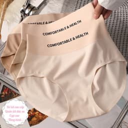 Set 5 Quần Lót Nữ Đúc Su Cạp Cao Tàng Hình Chữ COMFORTABLE Thể Thao,quần chíp cạp cao 1