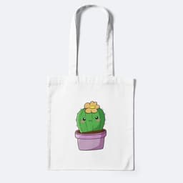 Túi Canvas, Túi Vải, Túi ToTe Dài 38cm x Rộng 33cm In Hình Bộ Sưu Tập Xương Rồng Cute Chất Cotton 3