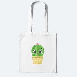 Túi Canvas, Túi Vải, Túi ToTe Dài 38cm x Rộng 33cm In Hình Bộ Sưu Tập Xương Rồng Cute Chất Cotton 5