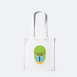 Túi Canvas, Túi Vải, Túi ToTe Dài 38cm x Rộng 33cm In Hình Bộ Sưu Tập Xương Rồng Cute Chất Cotton 6