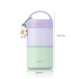 Hộp Cơm Giữ Nhiệt 2 Ngăn LocknLock LHC8055VOL 850ml, Hàng Chính Hãng, Kèm Muỗng - JoyMall 2