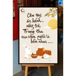 Tranh Canvas Trung Thu Đêm Hội Trăng Rằm  – Tranh trang trí nhà hàng, quán cà phê, homestay Tặng đinh treo 7
