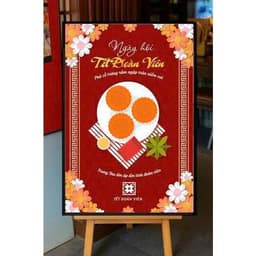 Tranh Canvas Trung Thu Đêm Hội Trăng Rằm  – Tranh trang trí nhà hàng, quán cà phê, homestay Tặng đinh treo 4