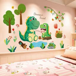 Decal Dán Tường khủng long sẵn keo, hình dán rời decor phòng ngủ cho bé 3