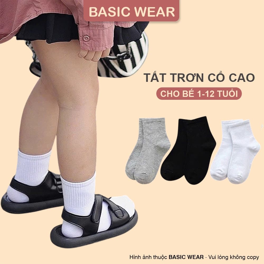 Tất Cổ Cao Trẻ Em 1-12 Tuổi, Tất Cổ Cao Cho Bé, Tất Thể Thao Trẻ Em te999