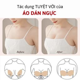 Áo Dán Nâng Ngực 3cm-6cm Giúp Nâng V1 Gom Quả Tạo Khe Kèm Dây Trong Dùng Được Nhiều Lần Lê Ngọc 322 6