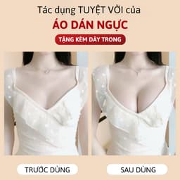 Áo Dán Nâng Ngực 3cm-6cm Giúp Nâng Quả Gom Khe Giúp V1 Căng Tròn Có Kèm Dây Trong Lê Ngọc 001 3