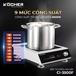 Bếp từ công nghiệp KOCHER CI-3500F|Cam kết chính hãng 7