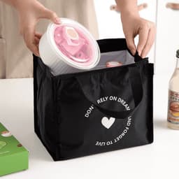 Túi đựng hộp cơm giữ nhiệt chống nước Túi đựng cơm văn phòng đa năng dễ dàng vệ sinh Homez TC91 7