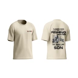 Áo thun Unisex Nam Nữ in hình I Asked God for a Fishing Partner, chất cotton 100% - BOONE - BNE00154 4