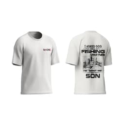 Áo thun Unisex Nam Nữ in hình I Asked God for a Fishing Partner, chất cotton 100% - BOONE - BNE00154 2