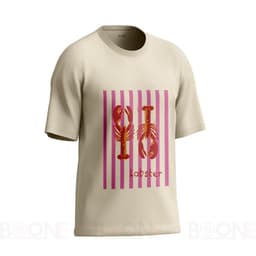 Áo thun Unisex Nam Nữ in hình 2 CON TÔM sọc đỏ, chất cotton 100% - BOONE - BNE00153 5