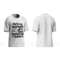 Áo thun Unisex Nam Nữ in hình FIREFIGHTING WITH DADDY, chất cotton 100% - BOONE - BNE00146 2