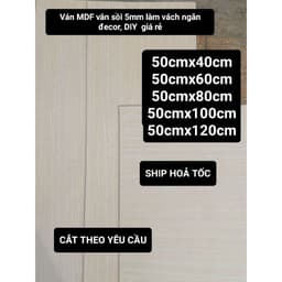 Ván MDF vân sồi 5mm làm vách ngắn đecor, DIY  giá rẻ......CẮT THEO YÊU CẦU 4