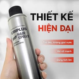 Gôm xịt giữ nếp tóc  nam, nữ CINPLUS Hair Spray X 150ml | 420ml giữ nếp 12-24h, tạo kiểu 3s 4
