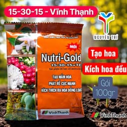 Phân bón Nutri-Gold 15-30-15 - Gói 100gr - Tăng tạo mầm hoa, kích hoa đồng loạt, phát rễ cực mạnh 5