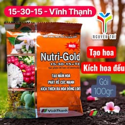Phân bón Nutri-Gold 15-30-15 - Gói 100gr - Tăng tạo mầm hoa, kích hoa đồng loạt, phát rễ cực mạnh 3
