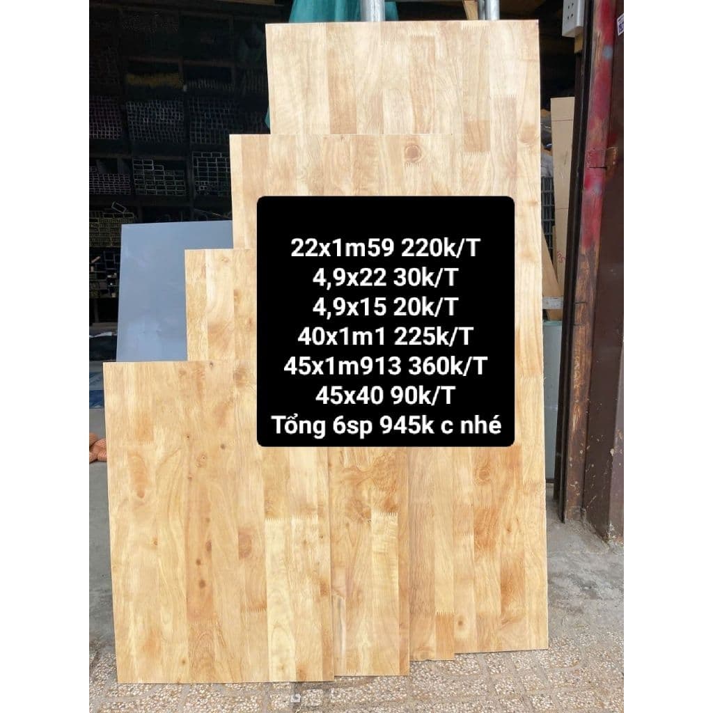 VÁN GỖ GHÉP cao su 12mm phủ bóng 1 mặt