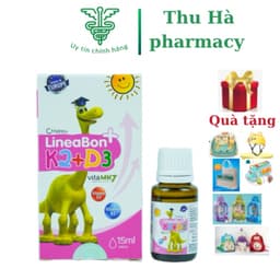 Vitamin D3 K2 Lineabon 15ml tiết kiệm hơn (Hộp hồng) - Hỗ trợ hấp thụ canxi cho bé, tăng chiều cao - Nhathuocthuha 3