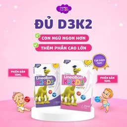 Vitamin D3 K2 Lineabon 15ml tiết kiệm hơn (Hộp hồng) - Hỗ trợ hấp thụ canxi cho bé, tăng chiều cao - Nhathuocthuha 7