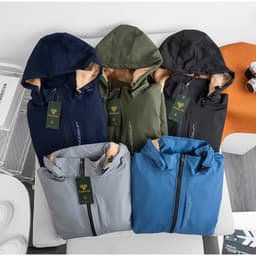 Áo khoác gió nam nữ 2 lớp lót lông cừu cao cấp siêu ấm, áo gió nam nữ phủ nano chống gió cản bụi chống thấm nước 1