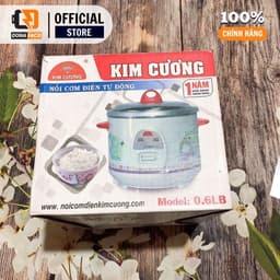Nồi cơm điện Kim cương 1.2L nấu cho 2 đến 3 người ăn chính hãng bảo hành 12 tháng, 2