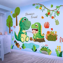 Decal Dán Tường khủng long sẵn keo, hình dán rời decor phòng ngủ cho bé 2