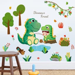 Decal Dán Tường khủng long sẵn keo, hình dán rời decor phòng ngủ cho bé 4