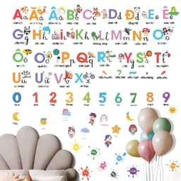Decal Dán Tường mẫu Bảng chữ cái tiếng Việt sẵn keo, decor phòng cho bé 2