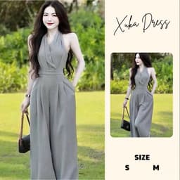 Jump cổ yếm suông ống rộng nữ cá tính Xukadress 2