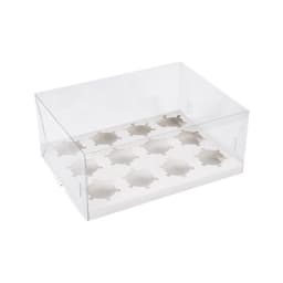 Hộp mica trong đựng bánh Cupcake 2/4/6/12 ô (Không kèm ruy băng) 6