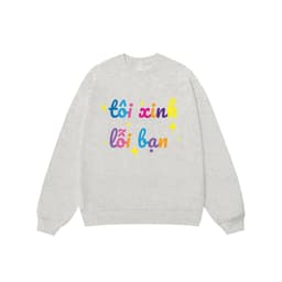 Áo Vớ Vẩn Vui Tươi REDLABEL Áo Sweater TÔI XINK LỖI BẠN Áo Sweatshirt Nỉ Oversize Nam Nữ SWT8 4