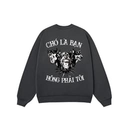 Áo Vớ Vẩn Vui Tươi REDLABEL Áo Sweater CHÓ LÀ BẠN Áo Sweatshirt Nỉ Oversize Nam Nữ SWT22 3