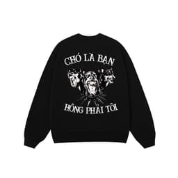 Áo Vớ Vẩn Vui Tươi REDLABEL Áo Sweater CHÓ LÀ BẠN Áo Sweatshirt Nỉ Oversize Nam Nữ SWT22 1