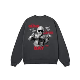 Áo Vớ Vẩn Vui Tươi REDLABEL Áo Sweater GỪNG CÀNG GIÀ Áo Sweatshirt Nỉ Oversize Nam Nữ SWT23 3