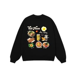 Áo Vớ Vẩn Vui Tươi REDLABEL Áo Sweater VIỆT NAM ĂN SÁNG Áo Sweatshirt Nỉ Oversize Nam Nữ SWT28 4