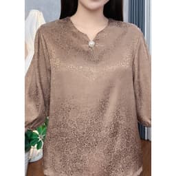 Bộ Trung Niên Nữ Cho Mẹ Chất Vải Lụa Tay Lỡ Sang Trọng Mặc Xuân Hè Mặc Nhà Đi Chơi 8