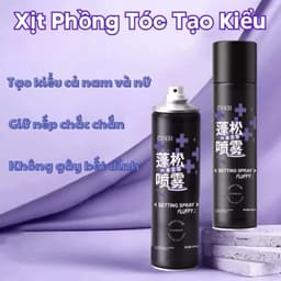 Xịt Tạo Phồng Tóc GINBI - Xịt Gôm Phồng Tóc GINBI, Giữ Nếp Tóc Chắc Chắn, Không Gây Bết Dính, Dễ Dàng Sử Dụng 200ml 1