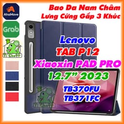 [Ảnh Thật] Bao Da MTB Lenovo TAB P12 12.7" TB370FU/ Xiaoxin PAD PRO 12.7" 2023 TB371FC Gấp 3 Khúc Có Nam Châm 1